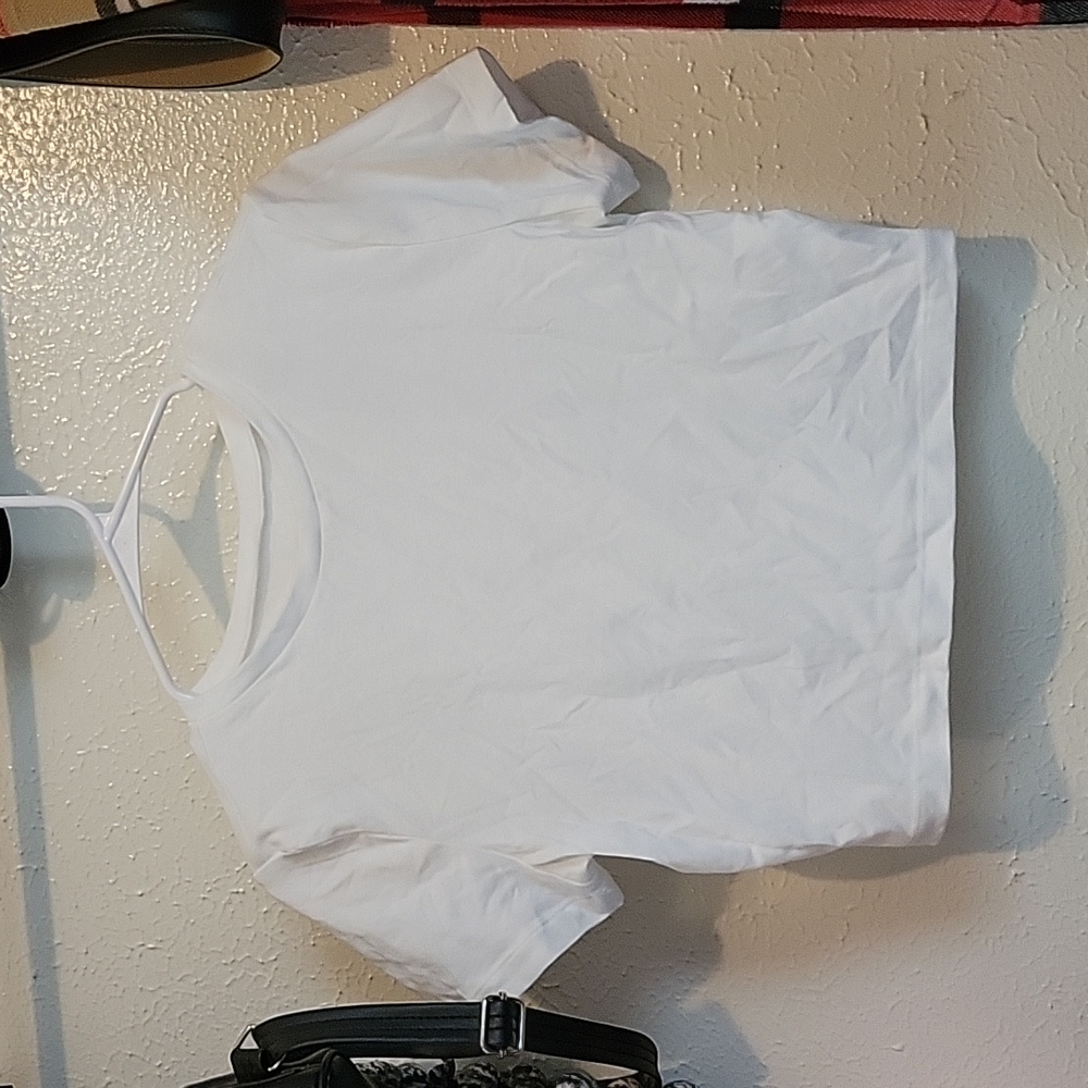 White Crop top Shirt